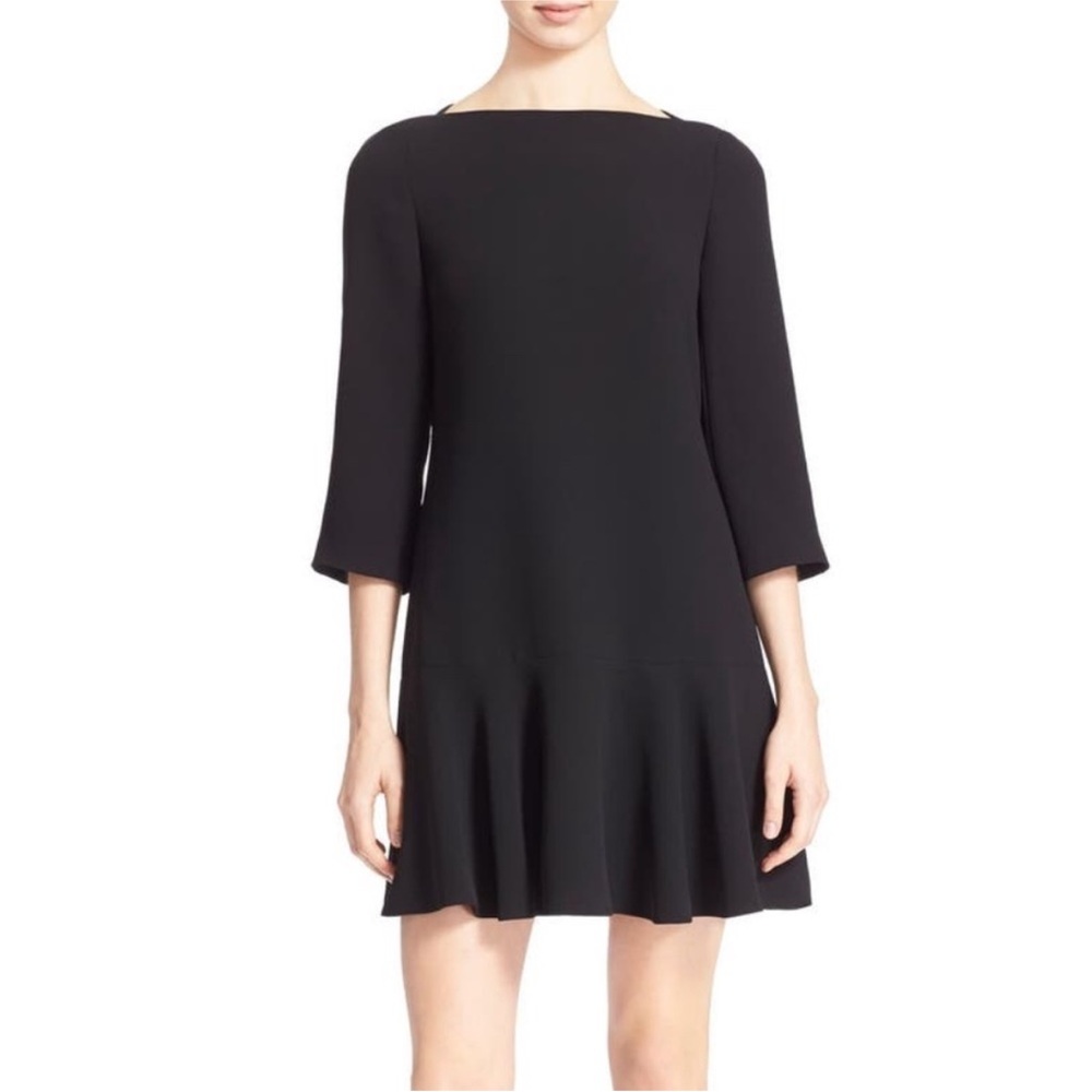 Kate Spade Crepe Flounce Mini Dress Size 00